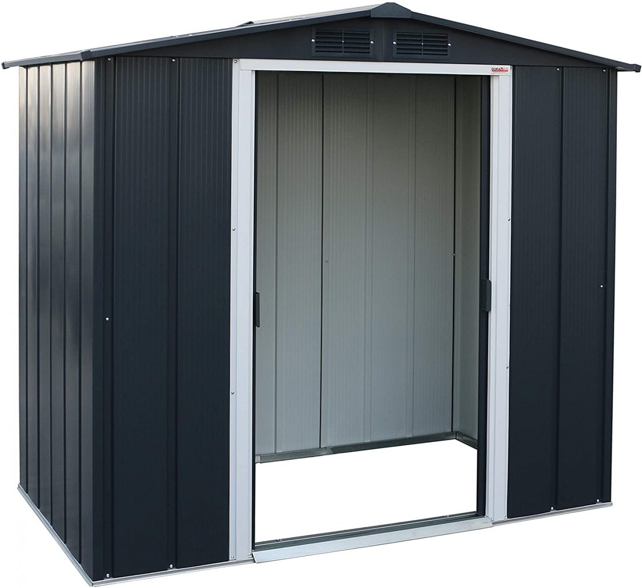 Duramax Eco 6×4 Metal Apex Garden Shed Anthracite → ShedMaster UK ...