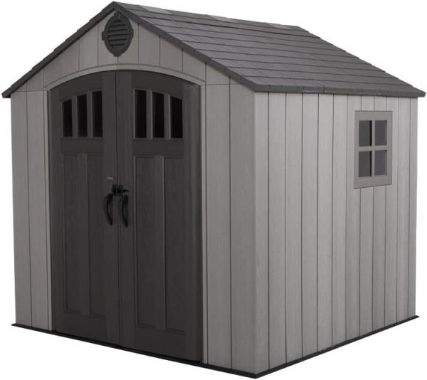 Lifetime-8x75-Plastic-Shed-Grey-Rough-Cut-12