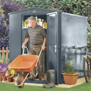 Asgard 5'x7' Flexistore Heavy Duty Metal Shed - with 3 Point Locking System
