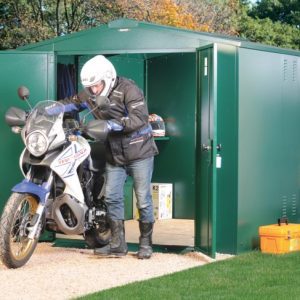 Metal motorbike hot sale storage