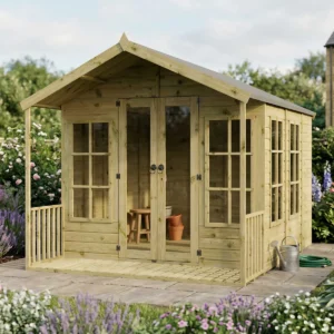 Mercia 10'x 8' Premium Green Dipped Treatment Wessex Traditional Summerhouse  (Expected into warehouse 22/05/2026)