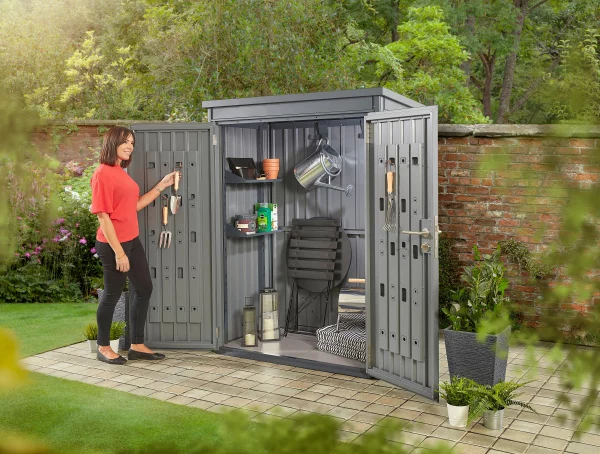 Weston Horizontal Storage Shed Grey