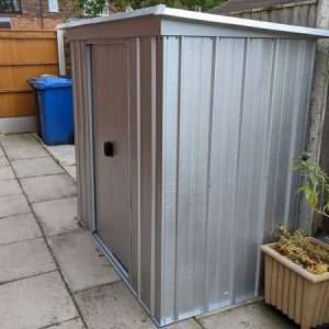 Yardmaster 6' x 4' Pent Metal Shed - Silver