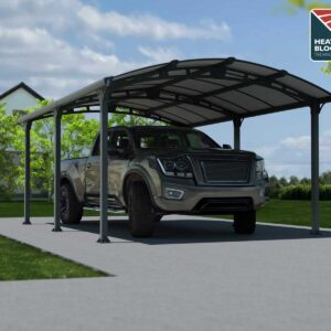 Palram - Canopia 12' x 17' Aluminium Curved Carport Arcadia 5000 Grey