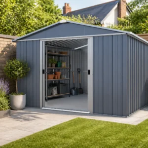Yardmaster 10' x 13' Castleton Apex Metal Shed - Anthracite
