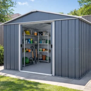Yardmaster 10' x 8' Castleton Apex Metal Shed - Anthracite