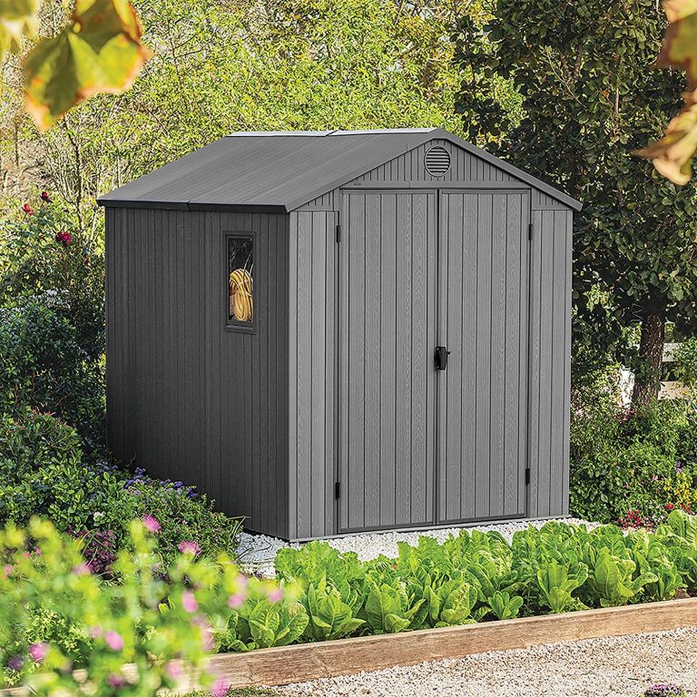 Keter 6’x8′ Darwin Heavy Duty Plastic Garden Shed – Grey → ShedMaster ...