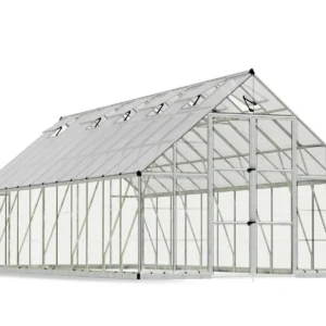 Palram 10x24 Balance Greenhouse - Sliver (Hybrid Glazing) (CLEARANCE)