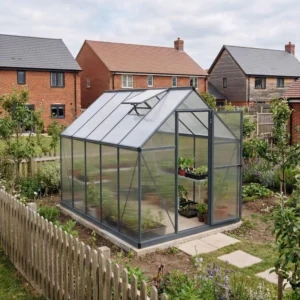Palram 6x10 Mythos Greenhouse - Grey (Twin Wall Glazing)