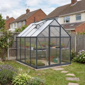 Palram 6x8 Mythos Greenhouse - Grey (Twin Wall Glazing)