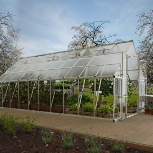 Palram 10x20 Balance Greenhouse - Sliver (Hybrid Glazing) (CLEARANCE)