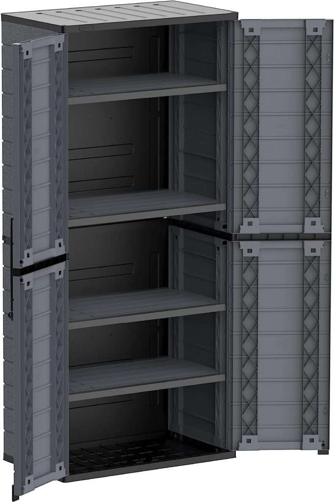 Duramax Cedargrain Tall Plastic Vertical Storage Cabinet – Grey → ...