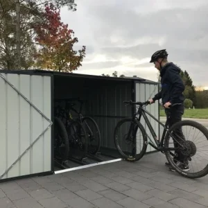 Globel 6’x 6′ Metal Bicycle Storage Box – Anthracite Grey