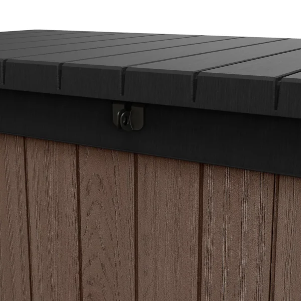 Keter Darwin 380L Plastic Storage Box - New Look Brown - Image 5