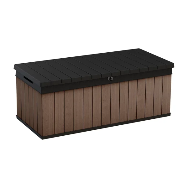 Keter Darwin 380L Plastic Storage Box - New Look Brown - Image 6
