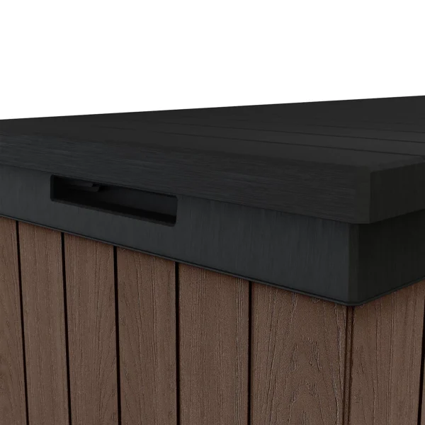 Keter Darwin 380L Plastic Storage Box - New Look Brown - Image 3