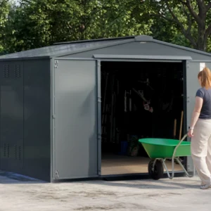 Asgard 10'x11' Garrison Plus Heavy Duty Metal Workshop Shed - with Installation