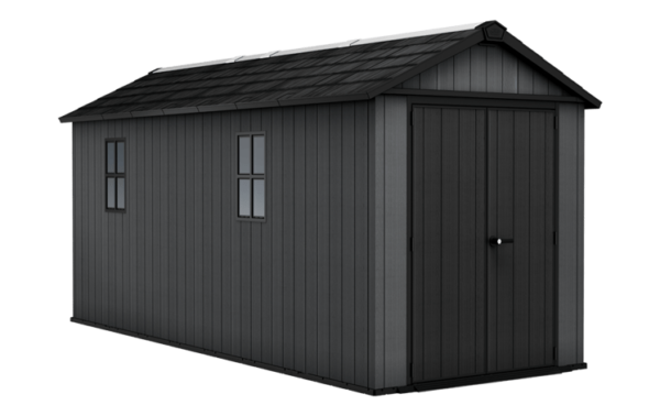 Keter 7.5'x 17' Newton Plus Plastic Shed with Front Entry - Image 8