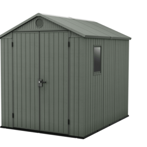 Keter 6'x8' Darwin Heavy Duty Plastic Garden Shed -  Green