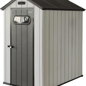 Olsen and Smith 4x6 Heavy Duty Plastic Garden Shed - Beige