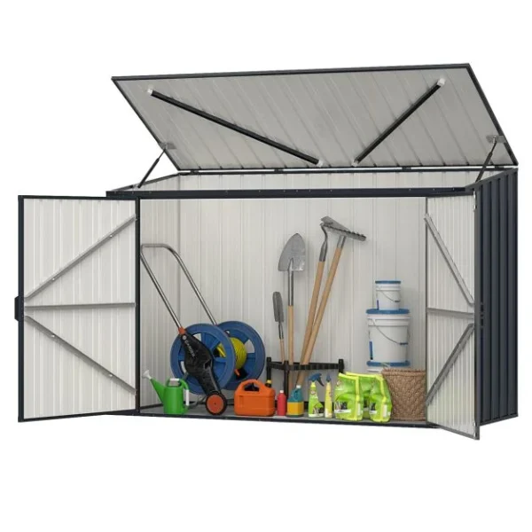Pro-Tect 6'x 3' Double Metal Wheelie Bin Storage Unit / Bicycle Unit - Image 6