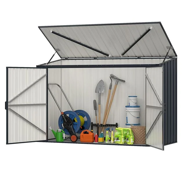 Pro-Tect 6'x 3' Double Metal Wheelie Bin Storage Unit / Bicycle Unit - Image 7