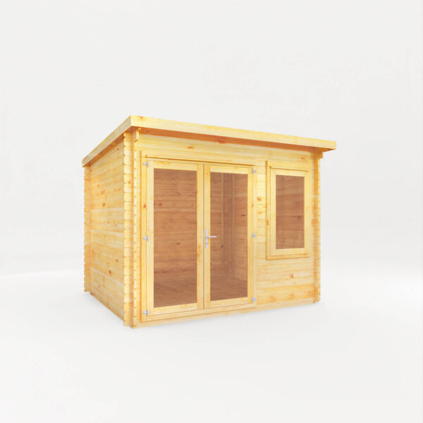 Mercia 10'x11' Elite Pent Log Cabin - 28mm - Image 4