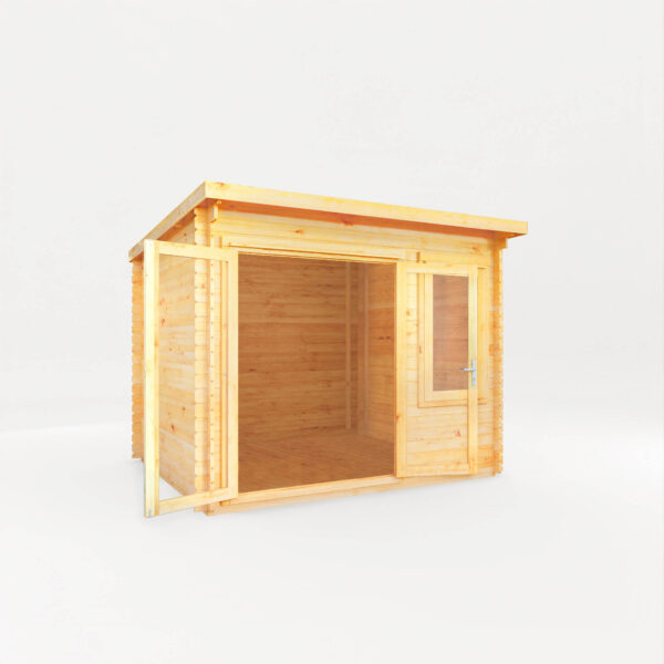 Mercia 10'x11' Elite Pent Log Cabin - 28mm - Image 3