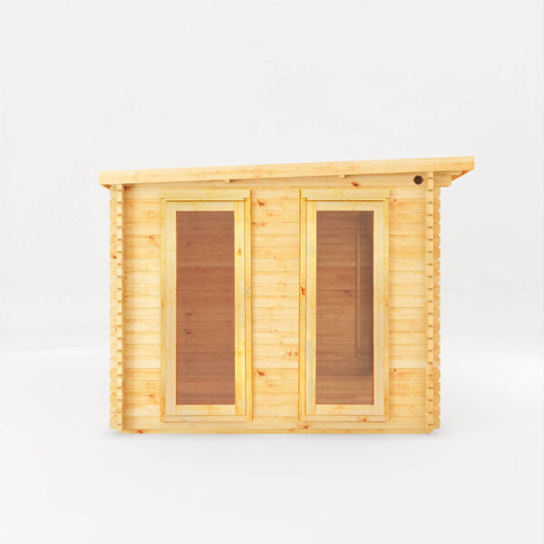 Mercia 20'x11' Studio Pent Log Cabin with with Slatted Area ? 34mm - Image 12