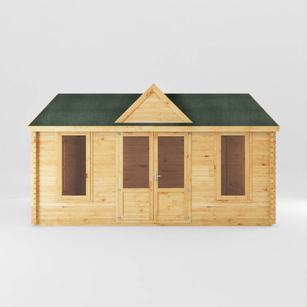 Mercia 18'x14' Clock Tower Log Cabin - 44mm - Image 12