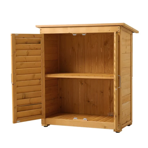 Living and Home 3'x1.5' Outdoor Solid Wood Utility Storage Cabinet - Image 4