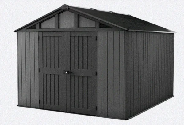 Keter 10'x15' Stronghold Heavy Duty Plastic Shed - Grey