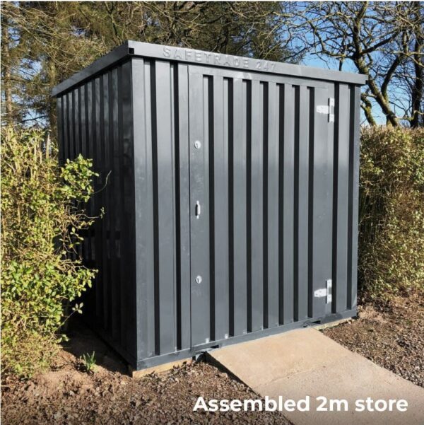 Solhma 7'x6' KDC+ Heavy Duty Metal Storage Container - Anthracite Grey - Image 4