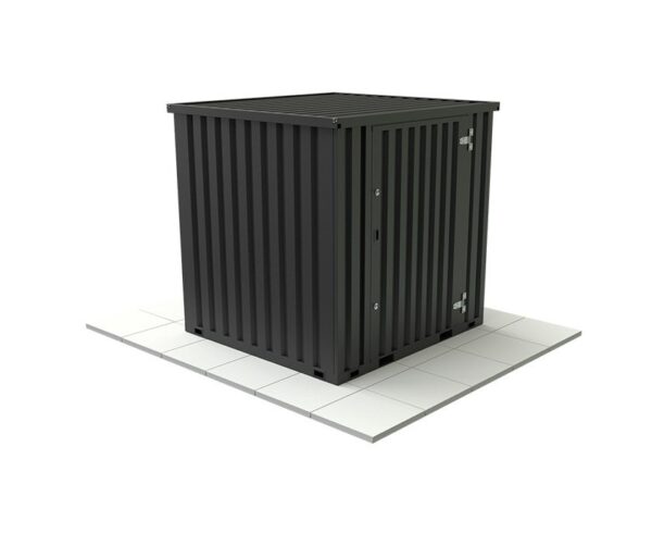 Solhma 7'x6' KDC+ Heavy Duty Metal Storage Container - Anthracite Grey - Image 9