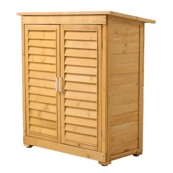 Living and Home 3'x1.5' Outdoor Solid Wood Utility Storage Cabinet - Image 5