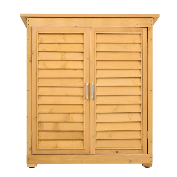 Living and Home 3'x1.5' Outdoor Solid Wood Utility Storage Cabinet - Image 8