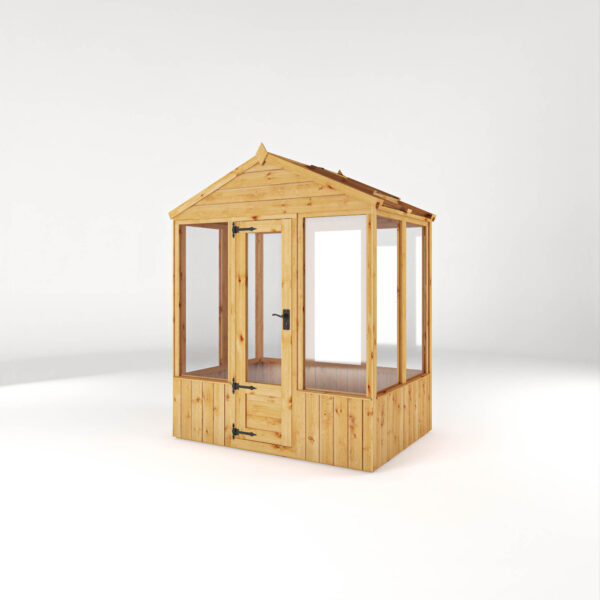 Mercia 6'x4' Woodsman Timber Apex Glass Greenhouse - Image 6