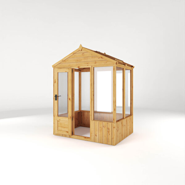 Mercia 6'x4' Woodsman Timber Apex Glass Greenhouse - Image 7