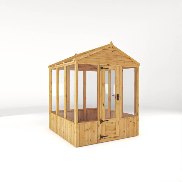 Mercia 6'x6' Woodsman Timber Apex Glass Greenhouse - Image 10