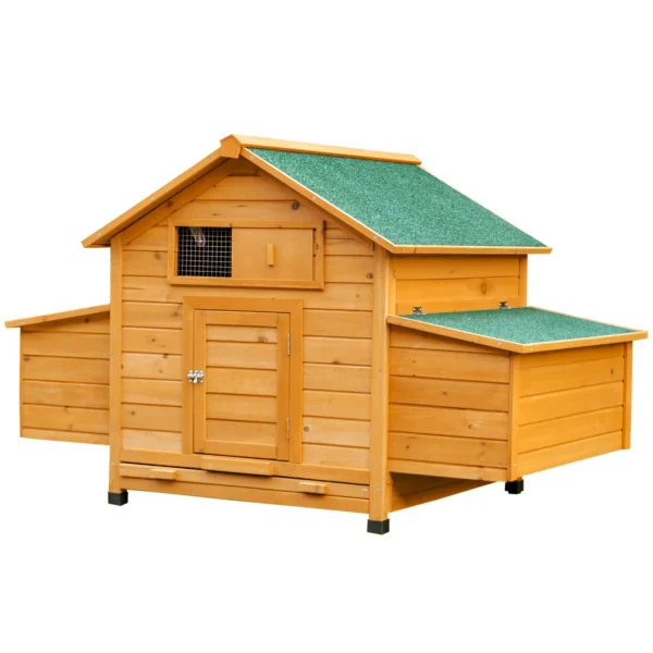 Outsunny PawHut Wooden  Chicken Coop with Nesting Boxes and Tray