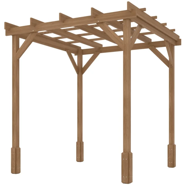 OutSunny 6.5'x6.5' Timber Pergola - Image 3