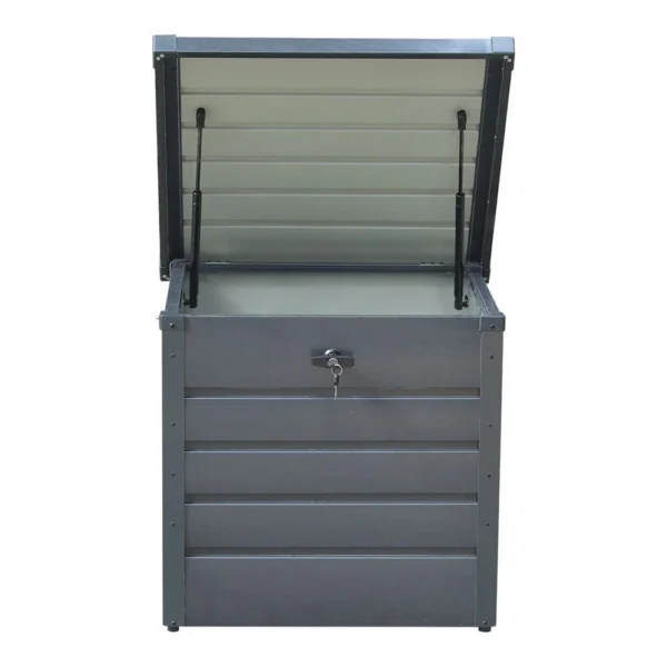 Living and Home Lockable 200 Litre Small Metal Storage Box - Grey (Coming Soon)