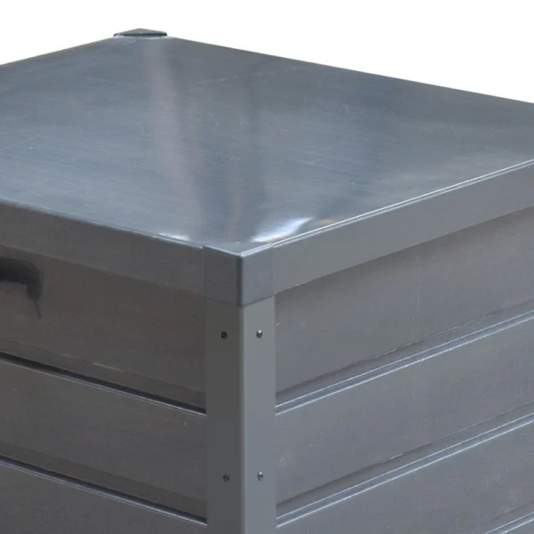 Living and Home Lockable 200 Litre Small Metal Storage Box - Grey (Coming Soon) - Image 6