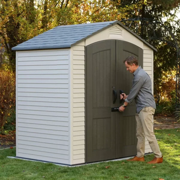 Lifetime 7'x4.5' Heavy Duty Plastic Storage Shed Model X60459U