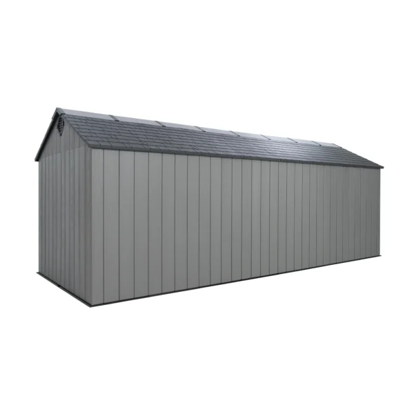 Lifetime 20×8 Dual Entry Heavy Duty Plastic Shed - Grey - Image 9