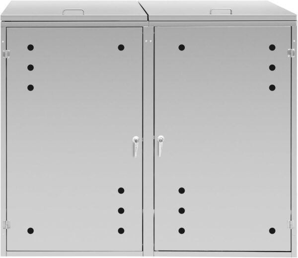 Pro-Tect Uniprodo Heavy Duty Double Wheelie Bin Store - Image 2