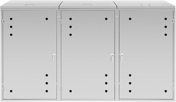 Pro-Tect Uniprodo Heavy Duty Triple Wheelie Bin Store - Image 3