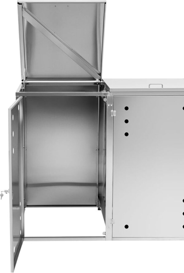 Pro-Tect Uniprodo Heavy Duty Triple Wheelie Bin Store - Image 5