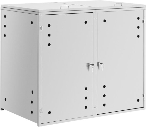 Pro-Tect Uniprodo Heavy Duty Double Wheelie Bin Store - Image 6