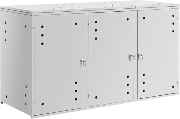 Pro-Tect Uniprodo Heavy Duty Triple Wheelie Bin Store - Image 4